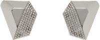 Amina Muaddi Silver Giselle Earrings