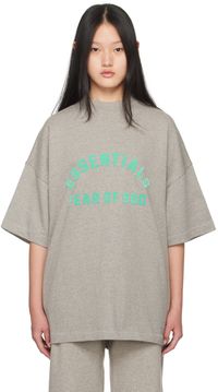 Fear of God ESSENTIALS Gray Crewneck T-Shirt
