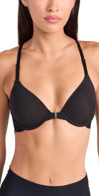 Natori Lush Front Close Contour Underwire Bra Black 32B