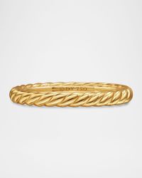 DY Cable Band Ring in 18K Gold, 2.45mm