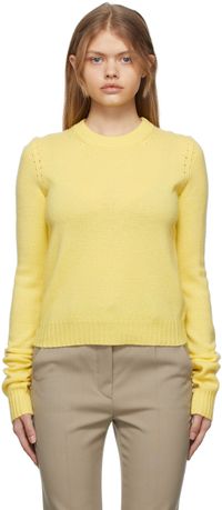 Sportmax Pull Agitare jaune en laine et cachemire