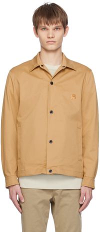 BOSS Tan Relaxed-Fit Jacket