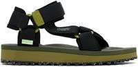 SUICOKE Black & Khaki DEPA-2Cab-ECO Sandals