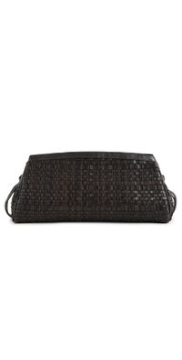 STAUD Maude Soft Clutch Espresso Woven One Size