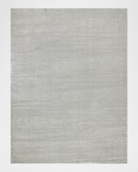 Velutto Hand-Loomed Light Silver Rug, 10' x 14'