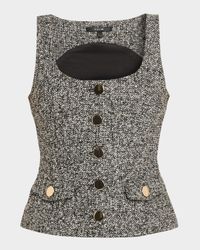 Georgia Tweed Vest Top