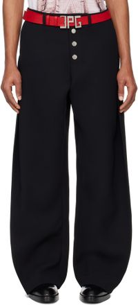 Jean Paul Gaultier Black 'The Sculptural' Trousers