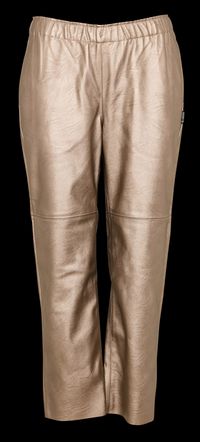 Le Temps Des Cerises - Pantalon droit métallisé - Taille XL - Marron