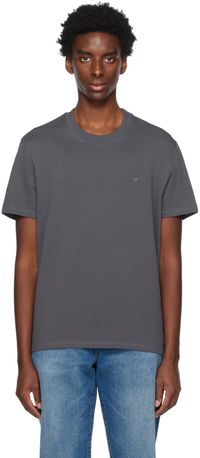 AMI Paris T-shirt gris à logo Ami de cœur