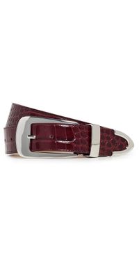 B-Low The Belt Arden Croco Belt Merlot/Silver L