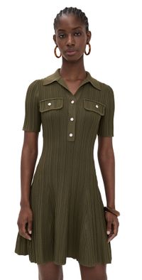 Shoshanna Antonia Dress Olive XL