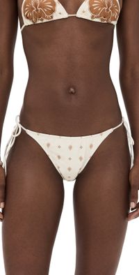 Shani Shemer Tuli Bikini Bottoms Brown Print M