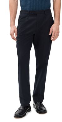 PS Paul Smith Pleated Trousers Dark Navy 34