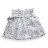 Petit Bateau - Seconde Main - Robe bébé blanc - 3 mois - Taille 3M - Blanc
