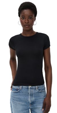 Éterne Fitted Crewneck Short Sleeve T-Shirt Black M