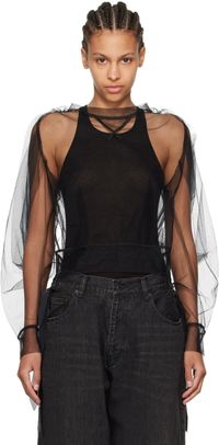 UNDERCOVER Black Cutout Blouse