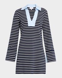 Whitney Stripe Long-Sleeve Mini Dress