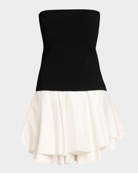 Isabelle Strapless Drop-Waist Mini Dress