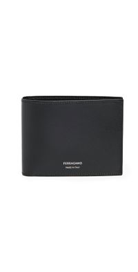 FERRAGAMO Classic Leather Bifold Wallet Nero/Nero One Size