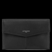 Le Tanneur - Pochette enveloppe en cuir lisse - Taille Unique - Noir
