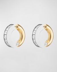 Lola Two-Tone Hoop Earrings