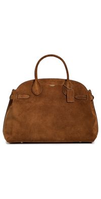 Coach Suede Soft Empire Carryall 40 Tote B4/Warm Brown One Size