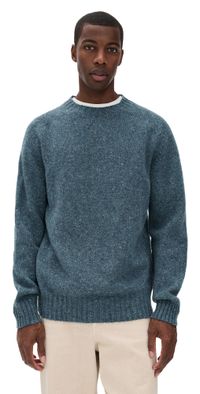 Howlin' Terry Wool Crew Neck Sweater Denim Storm XXL