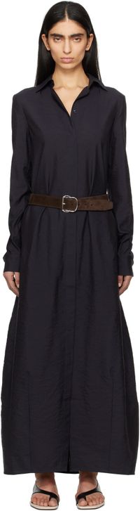 TOTEME Navy Parachute Maxi Dress