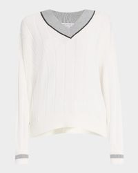 Monili Wide-Rib Sport Club Sweater