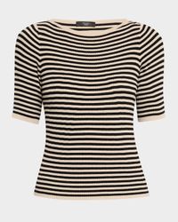 Waser Striped Rib Knit Top