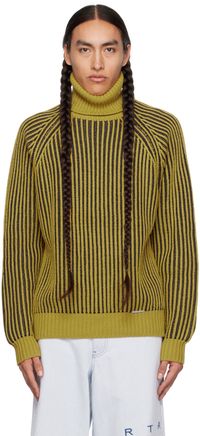 RTA Yellow Foldover Turtleneck