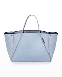 Guise Perforated Tote Bag, Denim Super Fade