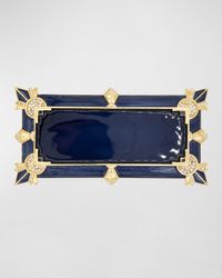 Art Deco Tray, Blue