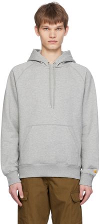 Carhartt Work In Progress Gray Chase Hoodie