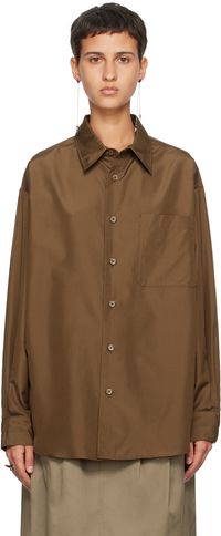 LEMAIRE Brown Relaxed Shirt