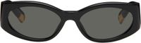 JACQUEMUS Black 'Les lunettes Ovalo' Sunglasses