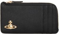 Vivienne Westwood Black Zip Card Holder