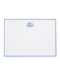 25 Hand-Bordered Folded Notes with Plain Envelopes
