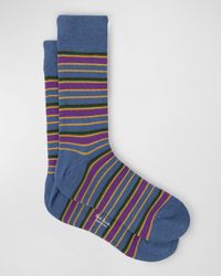 Men's Emilio Stripe Crew Socks