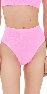 Hunza G High Waist Bikini Bottoms Bubblegum One Size