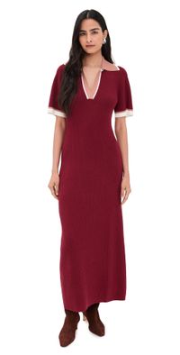 LE BOP Boucle Polo Dress Mocha S