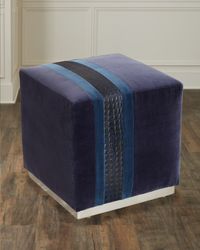 Leo Colorblock Ottoman