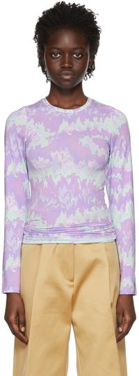 Rokh Purple Polyester T-Shirt