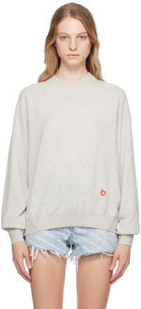 Alexander Wang Gray Patch Sweater