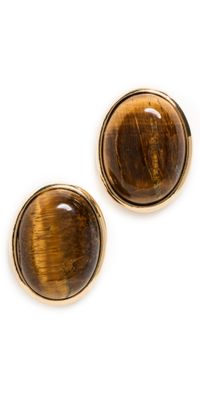 SHASHI Cecilia Stud Earrings Gold One Size