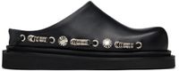 Toga Pulla Black Leather Slip-on Loafers