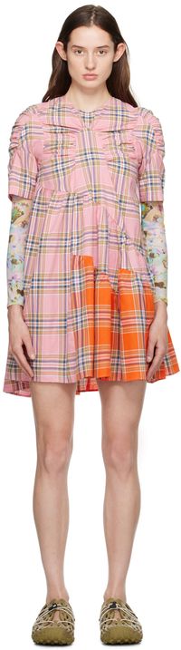 Collina Strada Pink Arc Midi Dress