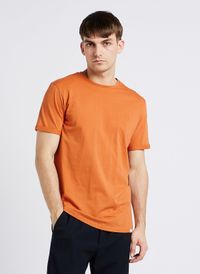 Les Deux - Tee-shirt col rond en coton - Taille XL - Orange