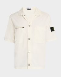 Men's Cotton Twill Stretch Overshirt