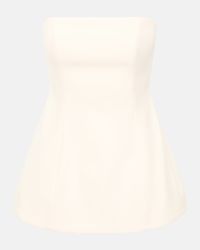 Silvia Strapless Peplum Top